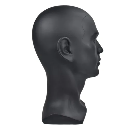 Vista 4 de Maniquí de plástico con cabeza de maniquí realista para hombre