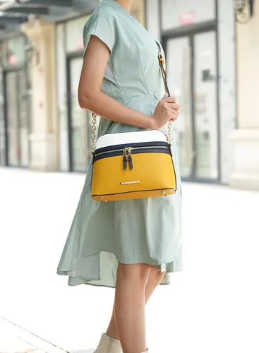 Vista 2 de MKF Collection Mia K - Bolso bandolera para mujer, de piel vegana, con múltiples bolsillos