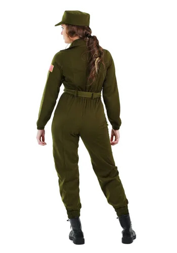 Vista 3 de Vestido para mujer piloto del ejército Multicolor