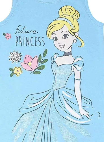 Vista 5 de Disney Princesa Rapunzel Ariel Belle Jasmine Aurora - Mameluco y diadema para recién nacido