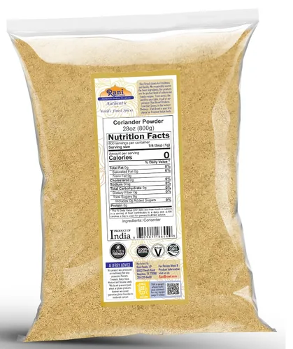 Vista 2 de Rani Polvo molido de cilantro (Dhania india) Especias 28 onzas (28.22 oz) ~ Todo natural Sin sal Vegano Sin colores Apto para gluten Sin