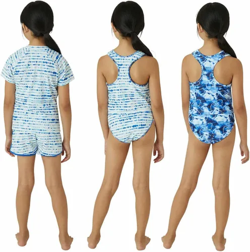 Vista 3 de Eddie Bauer Conjunto de natación para niña pequeña de 4 piezas