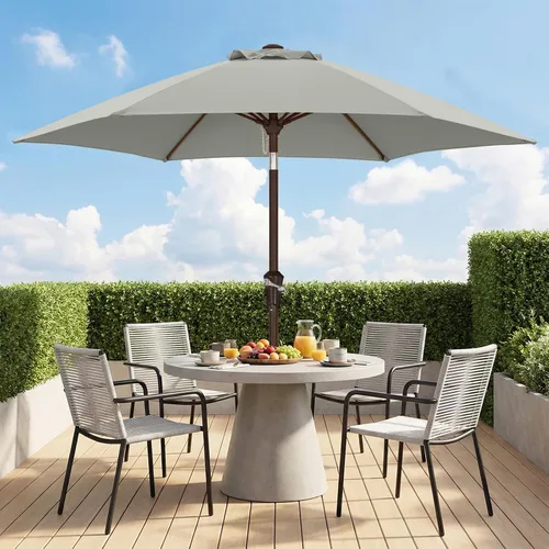 Vista 26 de ABCCANOPY 7.5FT Patio Umbrella Outdoor 6 RibsTable Umbrella(Brown)