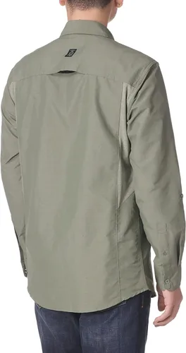 Vista 3 de ATG by Wrangler - Camisa de manga larga para hombre, hecha de material mezclado.