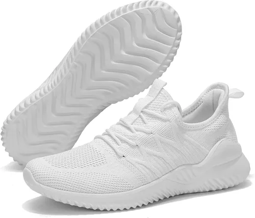 Vista 6 de Zapatos casuales para correr para hombre, ligeros, cómodos, informales, de malla, para trabajo, gimnasio, tenis, caminar, entrenamiento cruzado