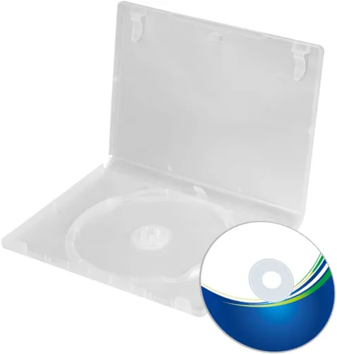 Vista 9 de Homoyoyo Caja de almacenamiento de CD transparente de 6 uds. Capacidad de la caja de DVD portátil para cine en casa Diseño de reconocimiento fácil