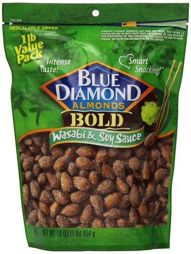 Vista 68 de Blue Diamond Almonds, Almendras espolvoreadas de cacao asadas al horno, 14 onzas