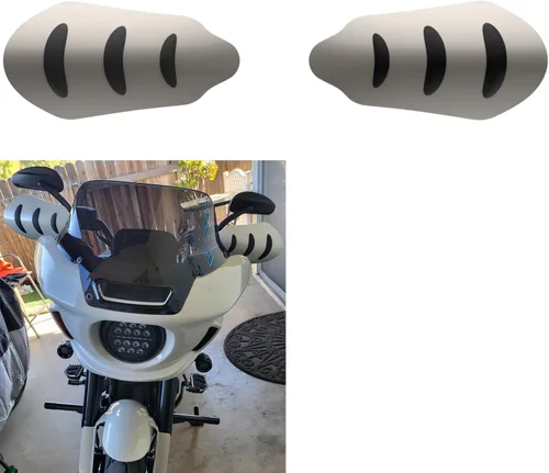 Vista 27 de Moto Onfire Protector de Manos a Color Compatible con Harley Touring y Softails Sportster Touring Street Glide Road King Electra Glide