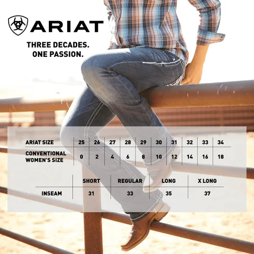 Vista 4 de Pantalones acampanados de cintura baja Ariat R.E.A.L. para montar
