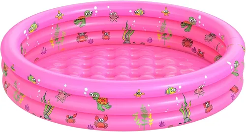 Vista 7 de VIVI MAO - Piscina inflable redonda para jardín, piscina portátil para niños, piscina infantil para chapotear, piscina de uso en interiores