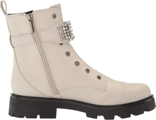 Vista 6 de Karl Lagerfeld Paris Botas de combate Maeva con suela Lug-Sole para mujer con detalles de cristal