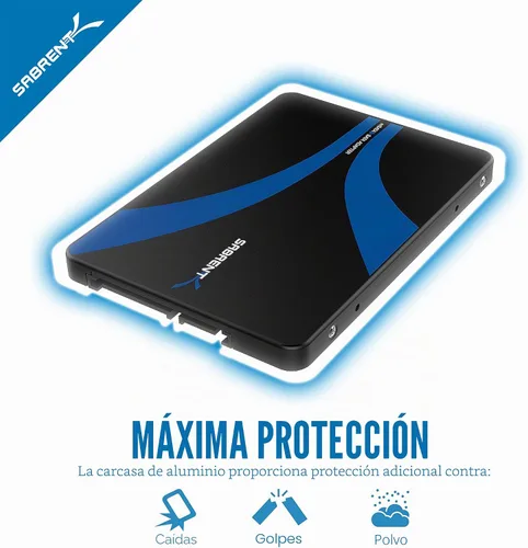 Vista 7 de Sabrent Adaptador de Carcasa de Aluminio mSATA a SATA III de 2.5 Pulgadas (EC-MSSA)
