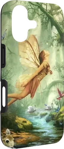 Vista 3 de Lindas criaturas del bosque encantado de hadas jardín caso para iPhone 17