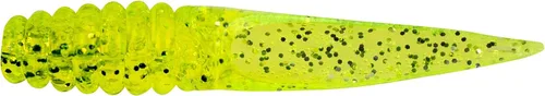 Vista 2 de Bobby Garland Slab Slay'R Señuelo de pesca de plástico suave para crappie, equipo de pesca y accesorios, 2 pulgadas, Chartreuse Silver Chartreuse