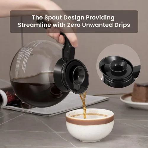 Vista 10 de SYBO Cafetera comercial para verter sobre 12 tazas SF-CB-2GA