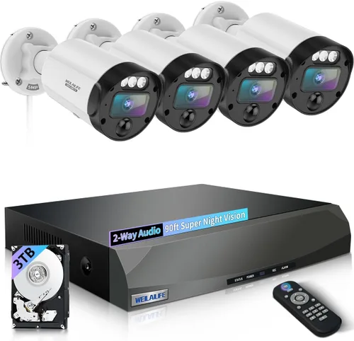 Vista 14 de Sistema de cámara de seguridad PIR POE (5 MP - Cámaras 1 TB 1)