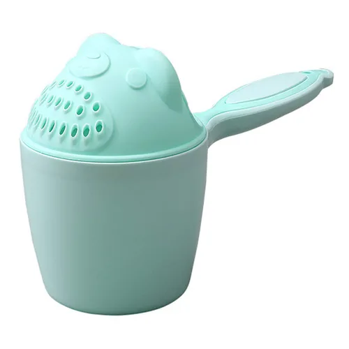 Vista 2 de Enjuague Champú Bebé Baño Lavado Cabello Copa Protegiendo Los Ojos Infantiles (Verde)
