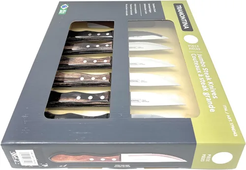 Vista 6 de Tramontina Juego de cuchillos para carne, 6 piezas, Jumbo