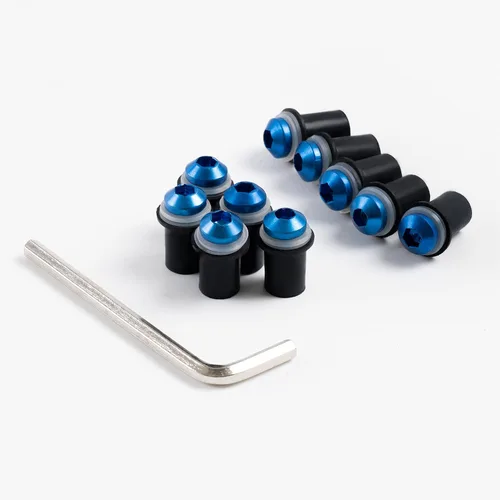 Vista 10 de FLPRO - Kit de tornillos universales para motocicleta, kit de tornillos de carenado, kit de pernos de aluminio CNC para Honda/Yamaha/Kawasaki/Suzuki