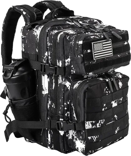 Vista 38 de LHI Mochila Militar Táctica para Hombres y Mujeres 25L/35L Mochila de Asalto del Ejército Bolsa Mochila Pequeña con Portabotellas