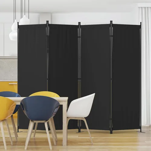 Vista 22 de Divisor de habitación de 3 paneles y pantallas de privacidad plegables con 4 pies de metal curvos, divisor de pared de cubículo para particiones