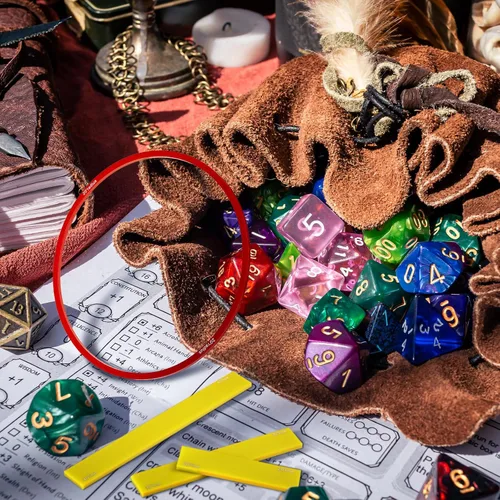 Vista 5 de Sintuff Juego de 15 marcadores de hechizos AOE para daños y efectos de hechizos de acrílico translúcido, incluye 5 cubos, 4 círculos, 2 conos, 4