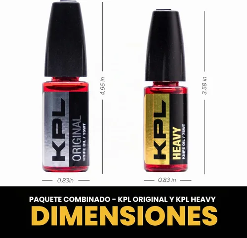 Vista 4 de Knife Pivot Lube Paquete combinado de aceite de cuchillo pesado + original - Botellas de engrasador de precisión - Limpieza y lubricación de KPL