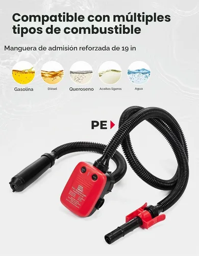 Vista 6 de KEMIMOTO Bomba de transferencia de combustible recargable con batería
