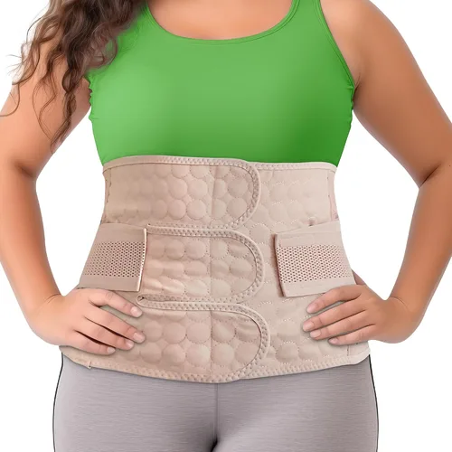 Vista 3 de ARMSTRONG AMERICA Faja abdominal ancha para el vientre XXL + banda posparto para el vientre y envoltura para el vientre, talla XL