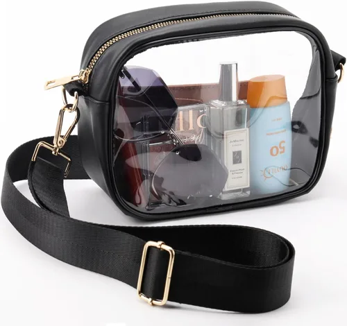 Vista 2 de yuanming Bolsa transparente aprobada para estadios, bolsa cruzada transparente, bolsas transparentes para estadios para mujeres