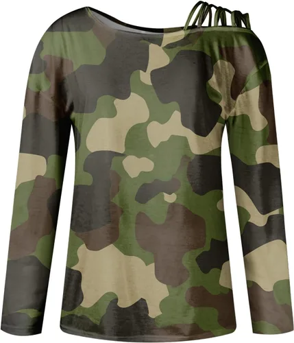 Vista 4 de COTECRAM Blusa sexy de manga larga con hombros descubiertos para otoño e invierno 2023