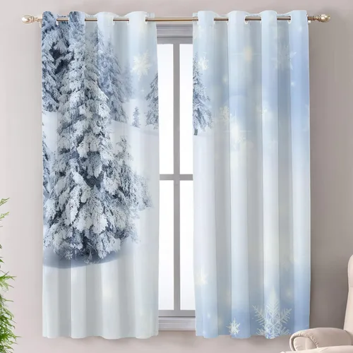 Vista 21 de Shrahala Abstract Colorful Blackout Curtain Tiers, Modern Ative Kitchen Valance Light Blocking Tier Drapes with Rod Pocket, 2 Pack 26 X 24 in