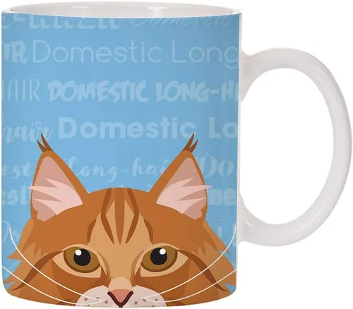 Vista 14 de Adorable diseño de raza de gato taza de café de cerámica de 11 oz (abisinio)