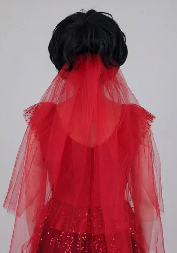 Vista 6 de Disfraz de Vestido de Novia de Lydia Deetz para Mujer Multicolor