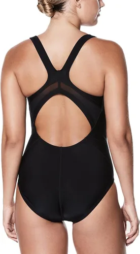Vista 2 de Nike Epic Racerback Empalmado Una Pieza Negro LG