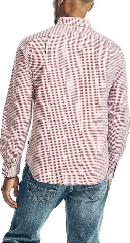 Vista 3 de Nautica Camisa de popelina de guingán para hombre