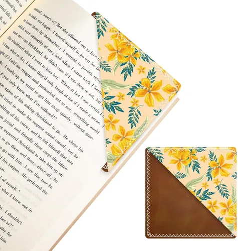 Vista 12 de Marcadores de Cuero Personalizados, Accesorios de Libro Divertidos y Lindos para Amantes de la Lectura, Marcadores de Páginas Irrompibles