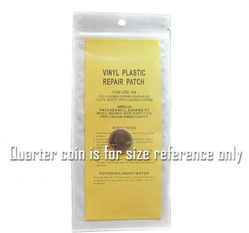 Vista 7 de Kit de reparación de piscina de vinilo, 2 parches adhesivos transparentes e impermeables para piscinas inflables, colchones de aire, juguetes