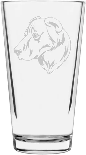 Vista 272 de Podenco Canario - Vaso de pinta de 16 onzas con temática de perro personalizado