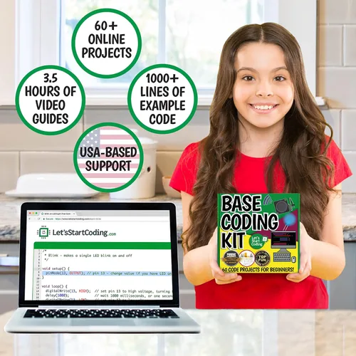 Vista 2 de Kit base de codificación de computadora para niños de 8 a 12 años y adolescentes para aprender código y electrónica. Gran regalo STEM para niños