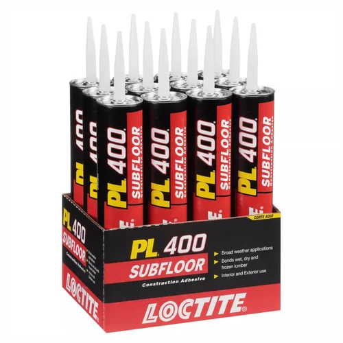 Vista 7 de Loctite PL 400 Adhesivo resistente para subsuelo, 10 fl oz, cartucho
