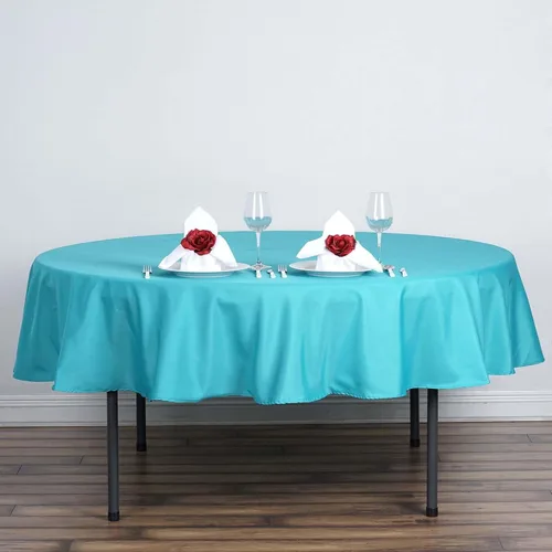 Vista 131 de Efavormart - Mantel cuadrado de lino de poliéster sin costuras, 54 x 54 pulgadas, color beige, para banquetes de boda, fiesta, restaurante
