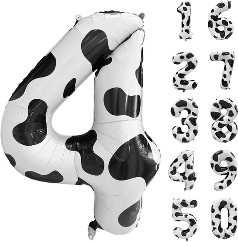 Vista 111 de Globos gigantes de helio de aluminio de 40 pulgadas, color negro, globos digitales grandes del número 0 para decoración de fiesta de cumpleaños