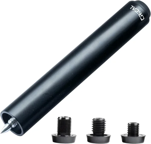 Vista 11 de CRICAL Extensión de taco de billar de metal de 2/3/4/8 pulgadas con 3 parachoques, accesorios de billar
