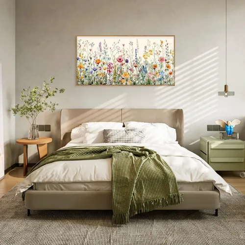 Vista 278 de FWIEXA Juego de Arte de Lienzo Bohemio Enmarcado para Pared, Cuadros Botánicos Verde Salvia Decoración de Pared, Impresiones de Arte de Plantas