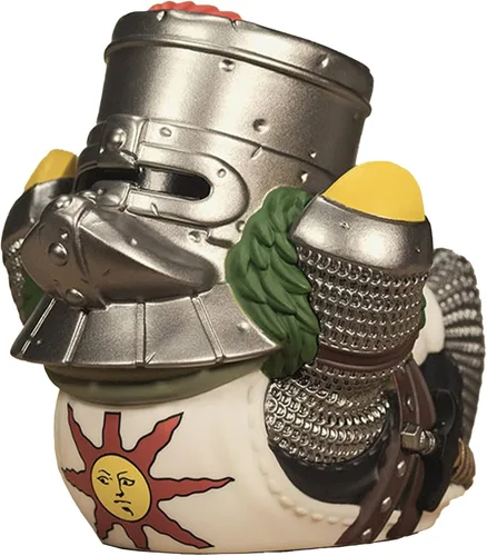 Vista 3 de TUBBZ Edición en caja Oscar Knight of Astora, Figura coleccionable de pato de goma de vinilo - Producto oficial de Dark Souls - TV, películas