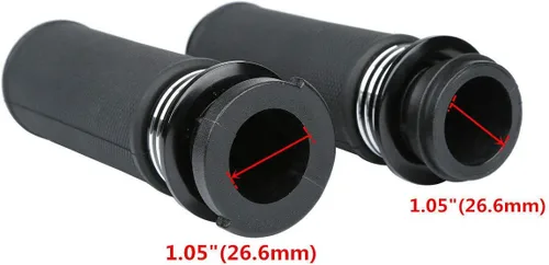 Vista 2 de TCT-MOTORPARTS Agarraderas eléctricas de 1 pulgada para manillar Harley Touring