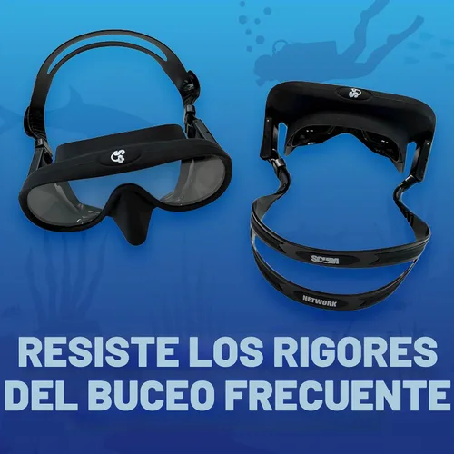 Vista 5 de Spartacus Frameless Dive Mask, Ultra-Clear Low-Iron Glass