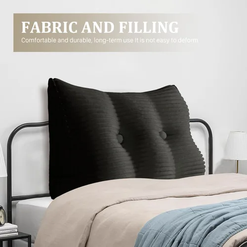 Vista 5 de Almohada de cuña acolchada de 8 libras para cabecero, posicionador corporal en forma de triángulo, almohada de lectura para la cama, almohada