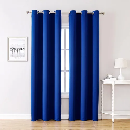 Vista 162 de ChrisDowa - Cortinas cortas para ventana de 40 pulgadas para dormitorio - Cortinas cortas con ojales y aislamiento térmico para oscurecer